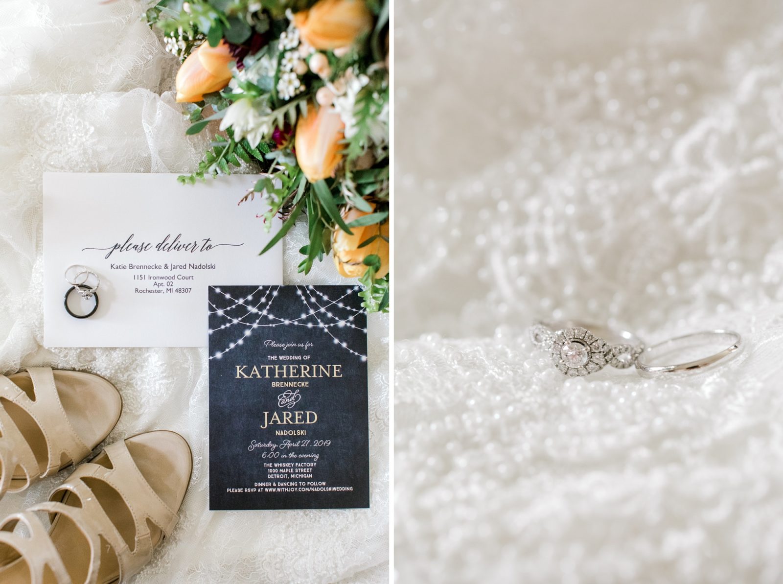 Starbucks Lovers Detroit Whiskey Factory Wedding - brittanyallen.com