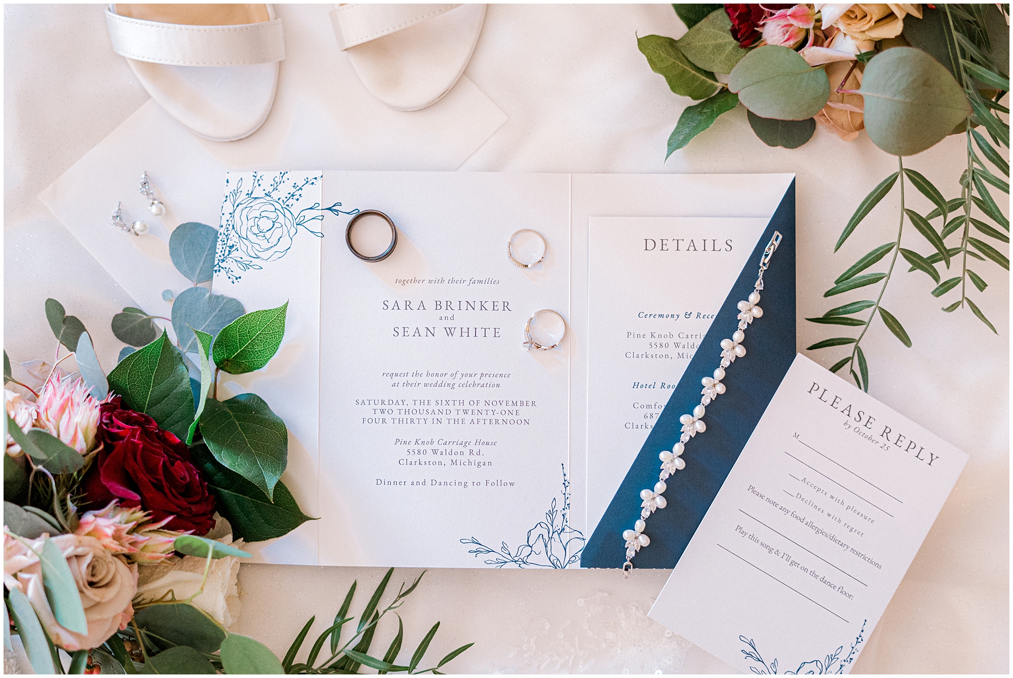 wedding invitations from a Detroit wedding planner