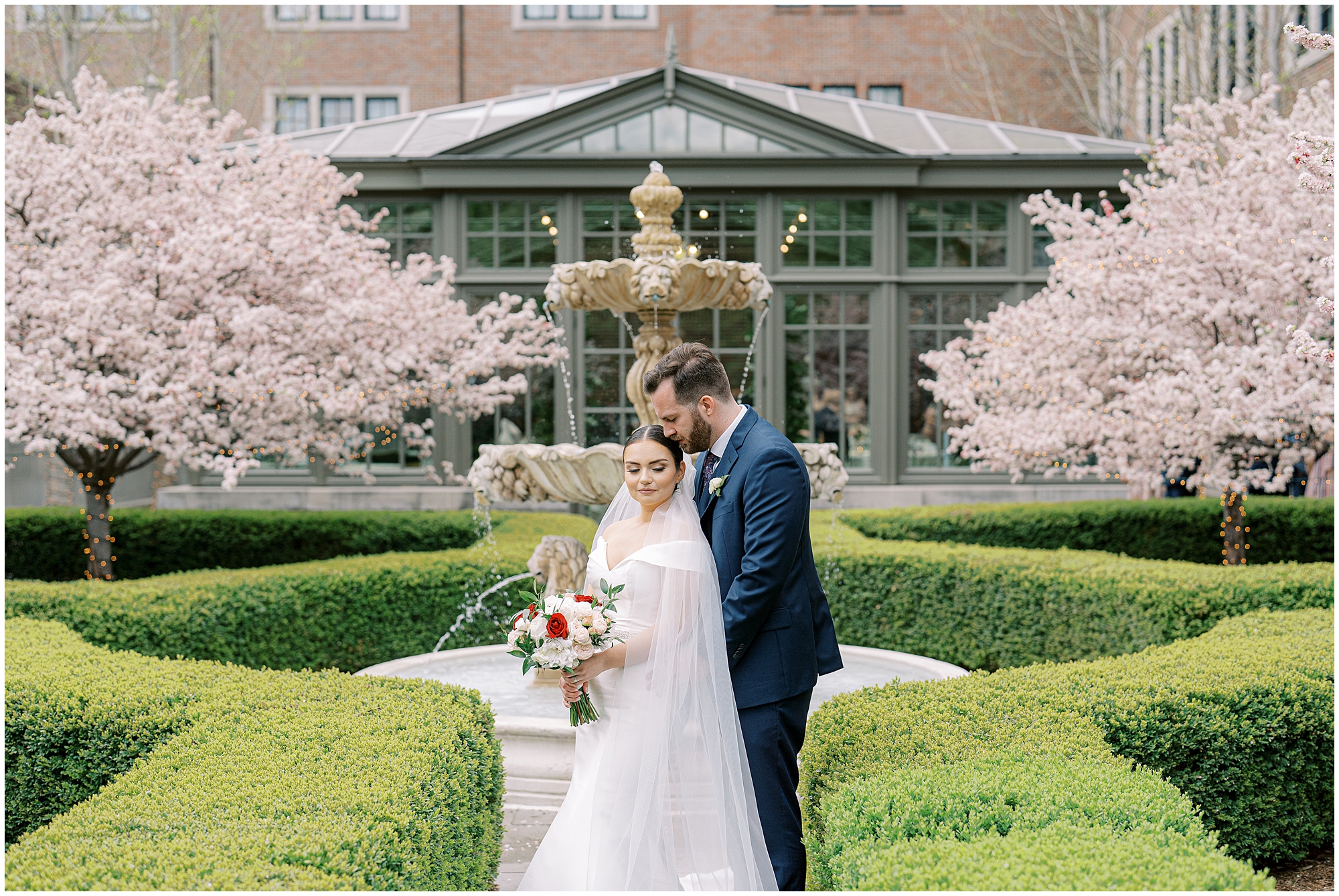 spring wedding at one of the best wedding venues in Michigan