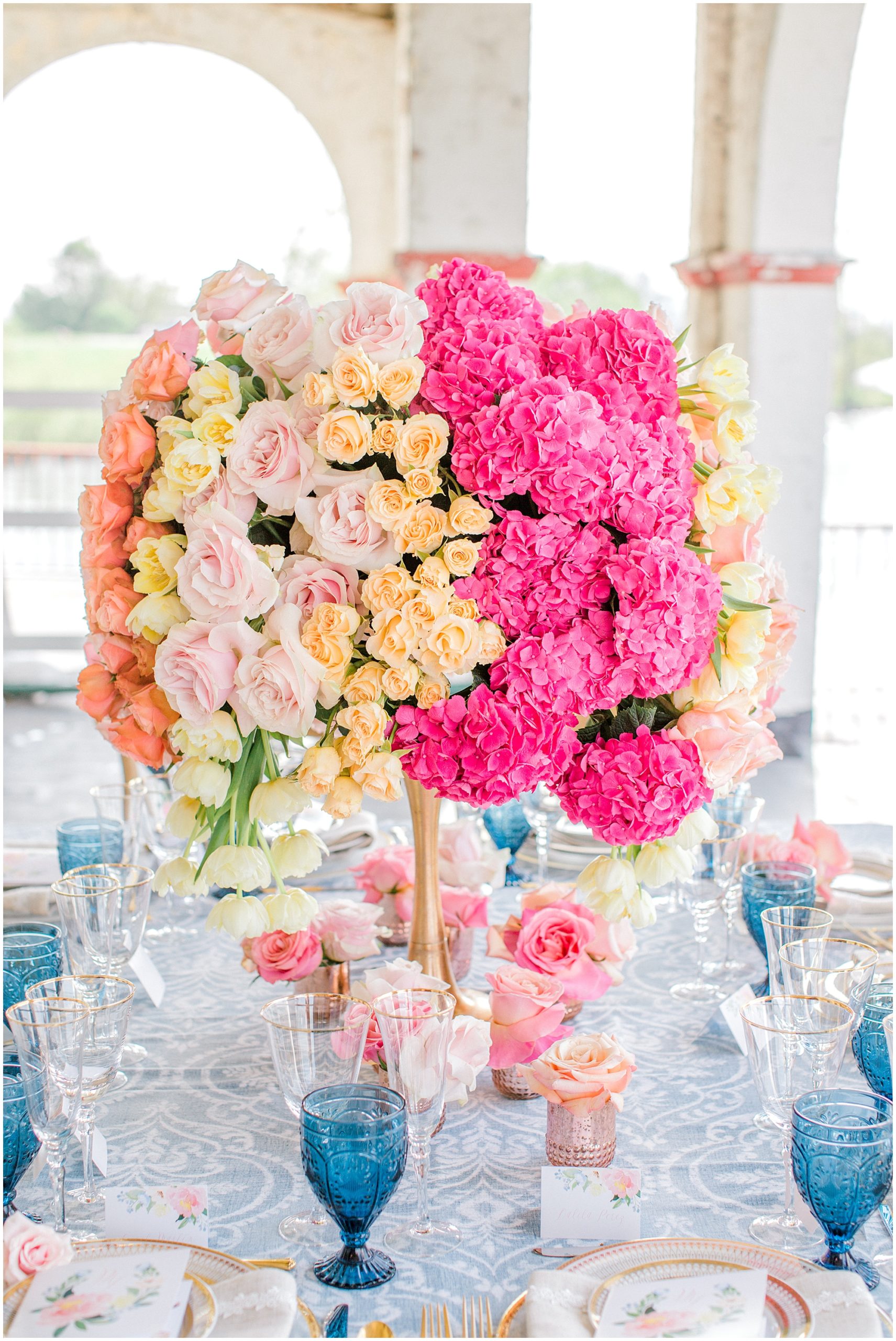 gorgeous pink wedding centerpieces for small wedding