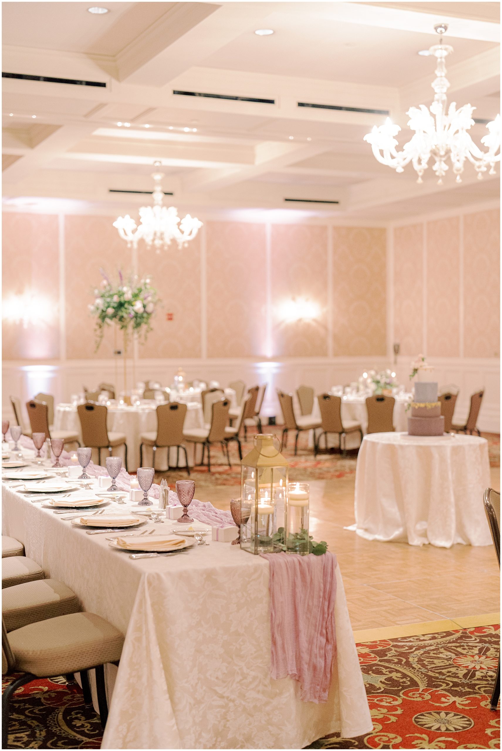 romantic wedding reception decor