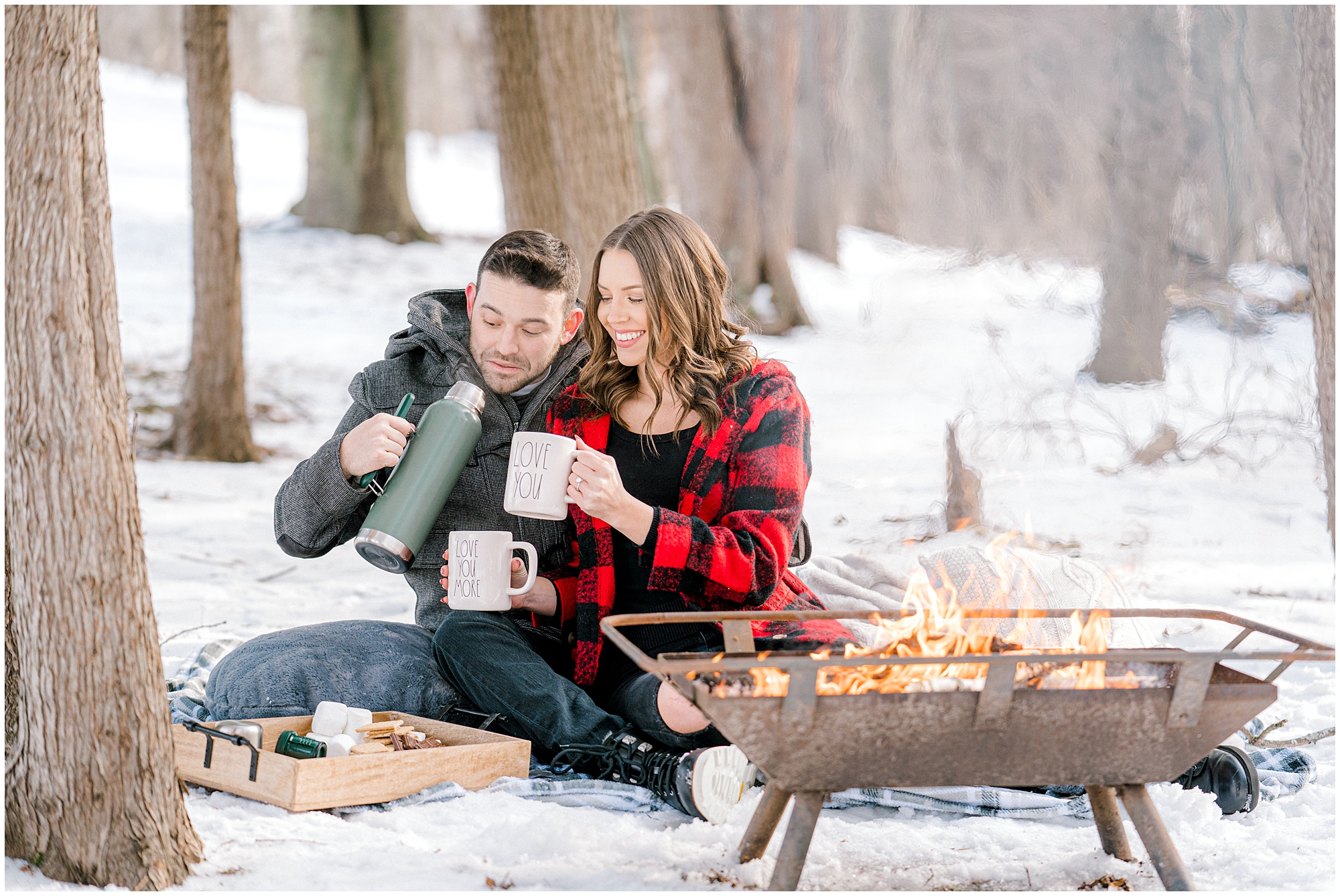 winter date night ideas for when you are just engaged